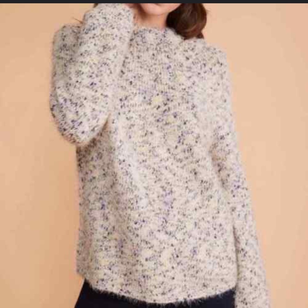 Lou and Grey Fuzzy Sweater Speckled‎ Sz XXS